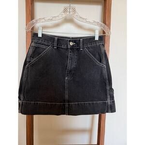 Topshop Women's Mini Cargo Jean Skirt